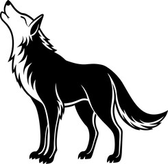 vector image of a wolf