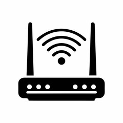 WiFi Router Icon Vector for Internet Services.