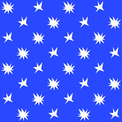Abstract Stars Vector Seamless Pattern