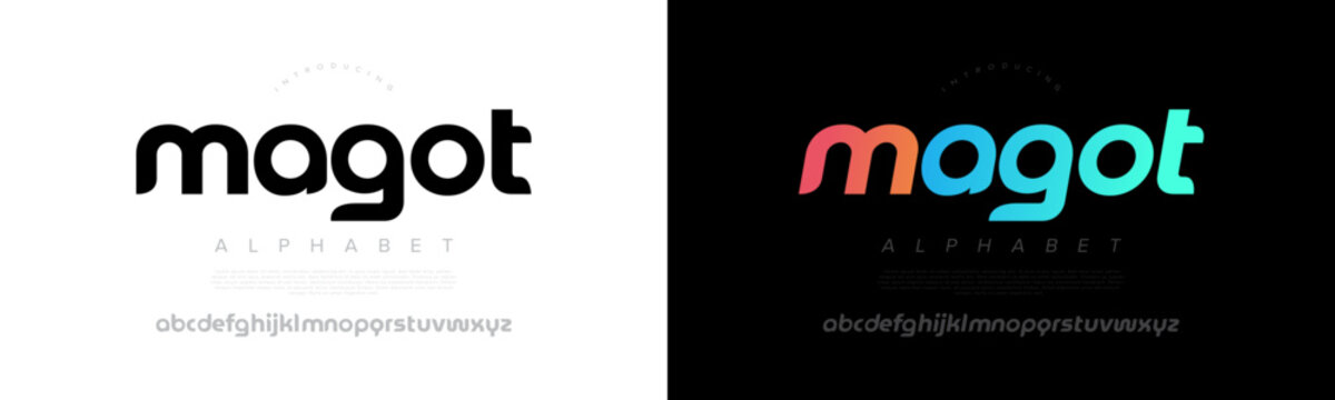 Sleek, modern rounded font with a tech edge. Great for branding, product packaging, and youth-oriented design