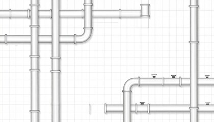 Industrial Pipe System Diagram.