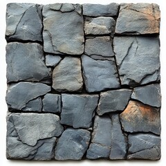 Obraz premium Intricate stone arrangement showcasing natural texture and geological formation