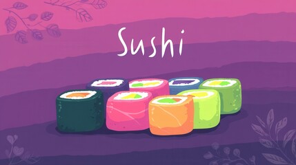Assortimento di Sushi Colorato