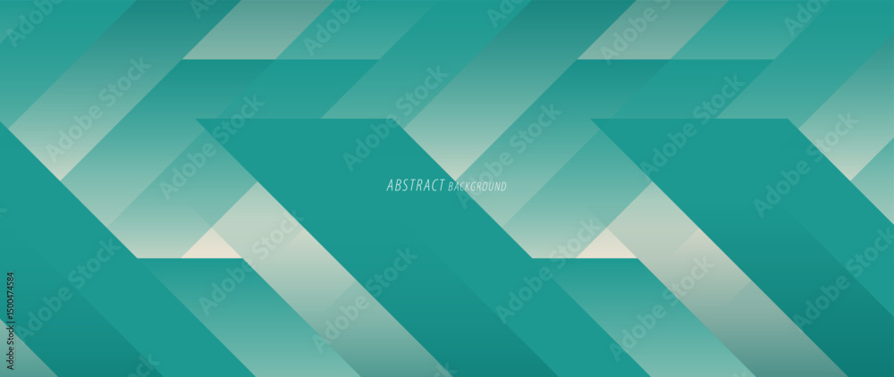 Poster green gradation abstract background. with geometry patterns arranged neatly and symmetrically. web b