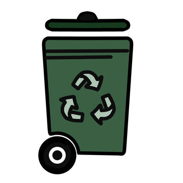 trush icon  design  isolated on white background, ecology icon, waste icon. recycle icon.environtment