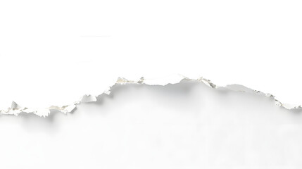 white torn paper on gray background. collection paper rip. Ai Generated Images