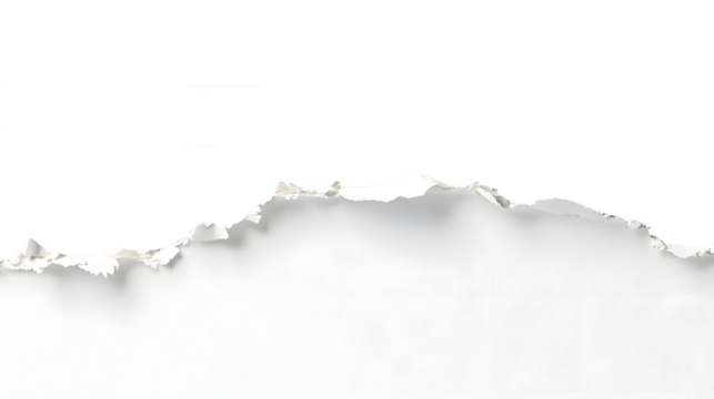 white torn paper on gray background. collection paper rip. Ai Generated Images