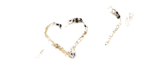 Naklejka premium Symbolic gesture of love through art.
