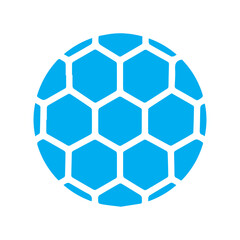 Fototapeta premium soccer ball colored icon