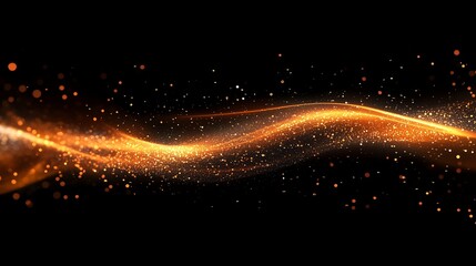 Obraz premium Blurred Gold Sparkles Background with Dark Corners - Minimalist Elegance for Luxury and Premium Branding