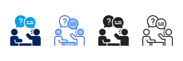 Answer  Icon Set Different Style Collection 