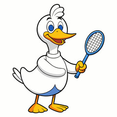 cartoon tennis player
