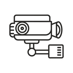 Vector of CCTV Camera