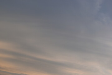 beautiful golden sky and white cloud background in springtime