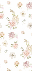 Exquisite Hand Rendered Flower Scroll Pattern Creations
