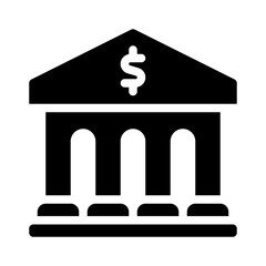 bank glyph icon
