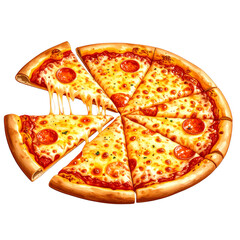 A high-quality watercolor clipart set featuring delicious pizza slices, food trucks, ingredients, and kitchen tools. Perfect for cooking-themed designs, packaging, or digital projects.

