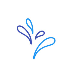 water splash line art