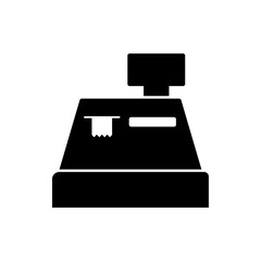 cash register icon, modern vector isolated on white background.