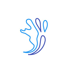 water splash line art