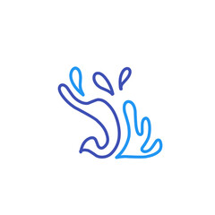 water splash line art