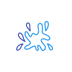 water splash line art