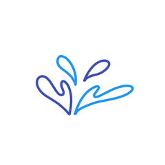 water splash line art