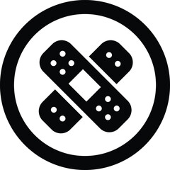 band aid first aid icon Medical and Health care vector image