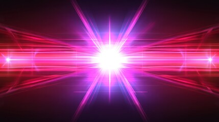 Obraz premium Intense, symmetrical light display with vibrant colors.