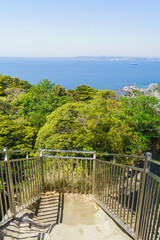 Obraz premium 日本の観光地【千葉県】鋸山・地獄のぞき・先端からの風景