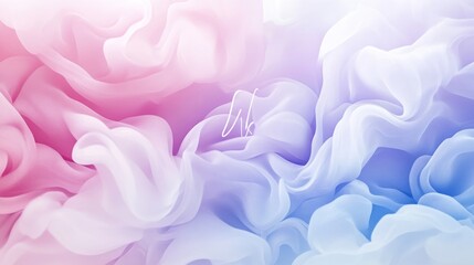 Obraz premium Soft, flowing fabric with pastel color gradients.