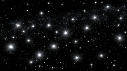 Obraz premium Sparkling Night Sky Celestial Background Galaxy Stars Cosmos Universe Astronomy
