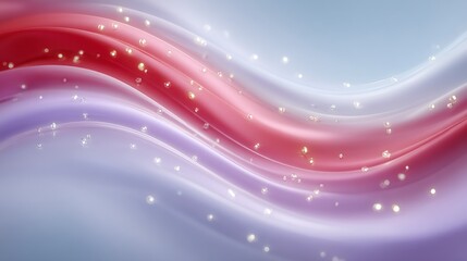 Abstract Purple Red Wavy Background Design  Soft  Elegant Texture with Glowing Particles