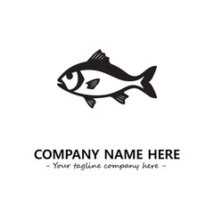 Fish logo company design vector illustration