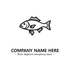 Fish logo company design vector illustration