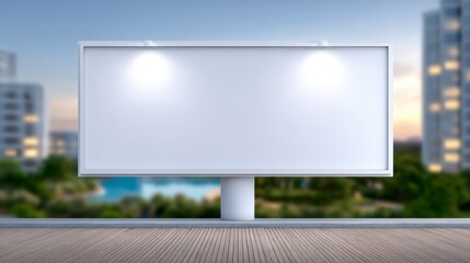 Blank Billboard Mockup  Modern City  Outdoor Advertising