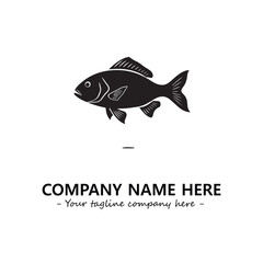 Fish logo company design vector illustration