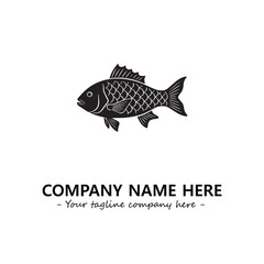 Fish logo company design vector illustration