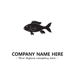 Fish logo company design vector illustration