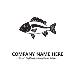 Fish logo company design vector illustration