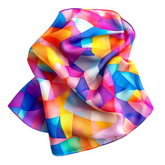 Trendy Cooling Wrap with Vibrant Abstract Digital Isolated on Transparent Background