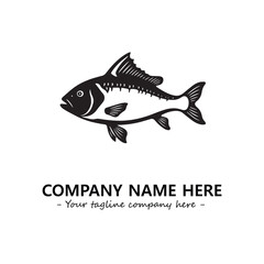 Fish logo company design vector illustration