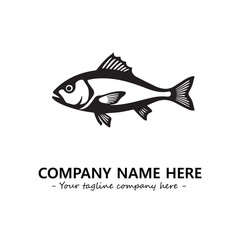 Fish logo company design vector illustration