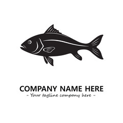 Fish logo company design vector illustration
