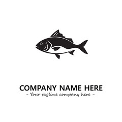 Fish logo company design vector illustration