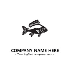 Fish logo company design vector illustration
