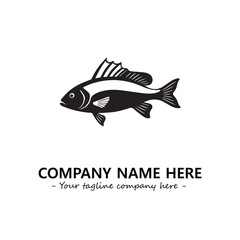 Fish logo company design vector illustration