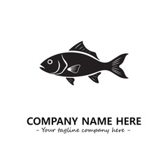 Fish logo company design vector illustration