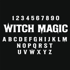 Witch Magic Font - Spooky Halloween Typeface, Gothic Witchcraft Font - Spooky Typography