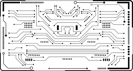 Circuit Board texture Background, seamless pattern. 